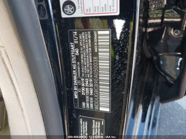 WDDUG8CB9EA050038 Mercedes-Benz S 550