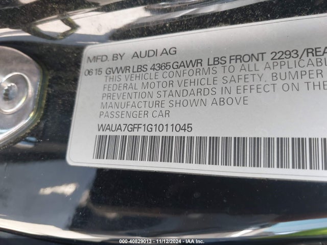 WAUA7GFF1G1011045 Audi A3 1.8t Premium