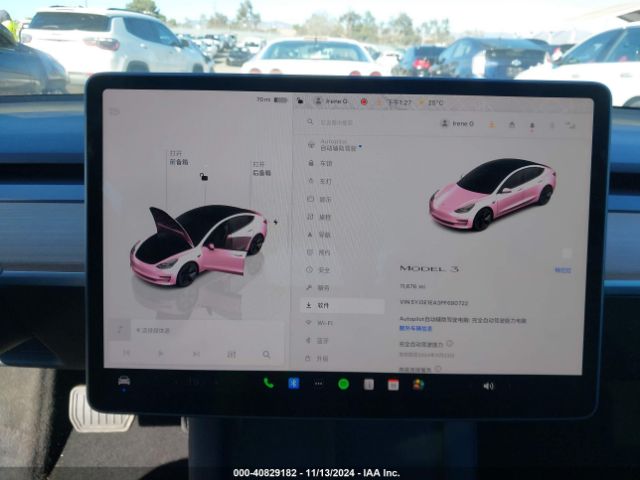 5YJ3E1EA3PF680722 Tesla Model 3 Rear-wheel Drive
