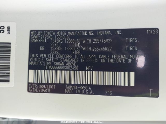 2024 LEXUS TX 350 5TDAAAA66RS002498 Photo 8