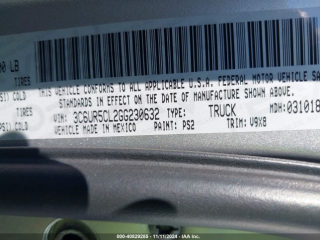 3C6UR5CL2GG230632 RAM 2500 Tradesman