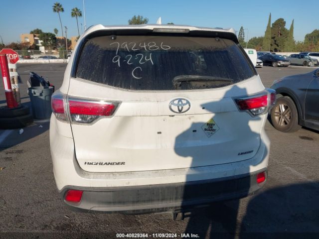 5TDYKRFH8FS057891 Toyota Highlander Limited Platinum V6