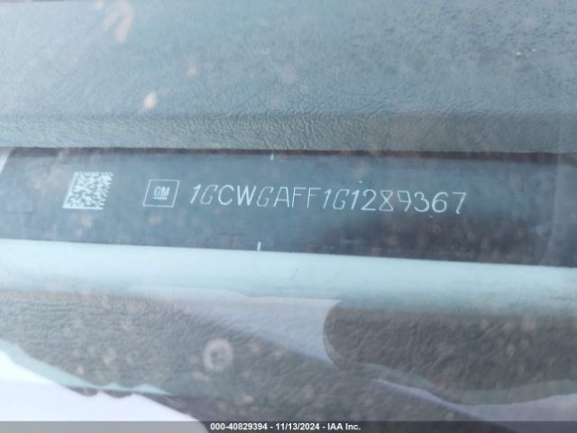 1GCWGAFF1G1289367 Chevrolet Express 2500 Work Van