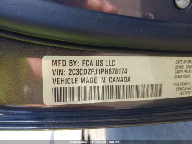 2C3CDZFJ1PH678174 Dodge Challenger R/t Scat Pack