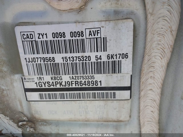 2015 CADILLAC ESCALADE 1GYS4PKJ9FR648981 Photo 8