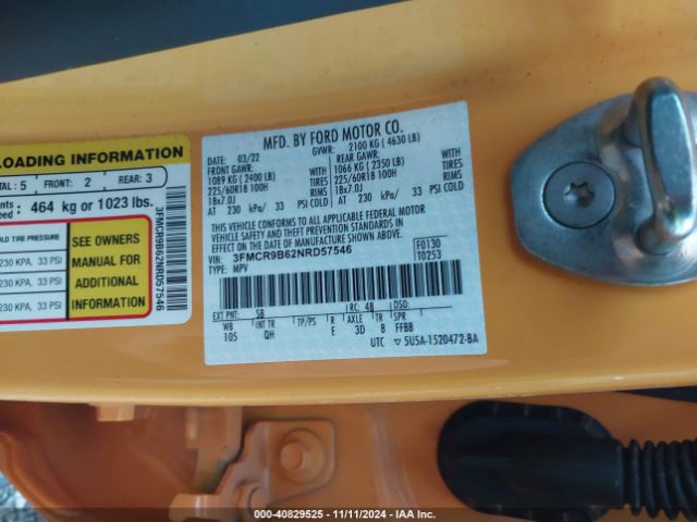 3FMCR9B62NRD57546 Ford Bronco Sport Big Bend