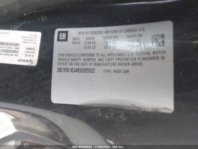 2G1FK1EJ4E9285822 Chevrolet CAMARO 2SS