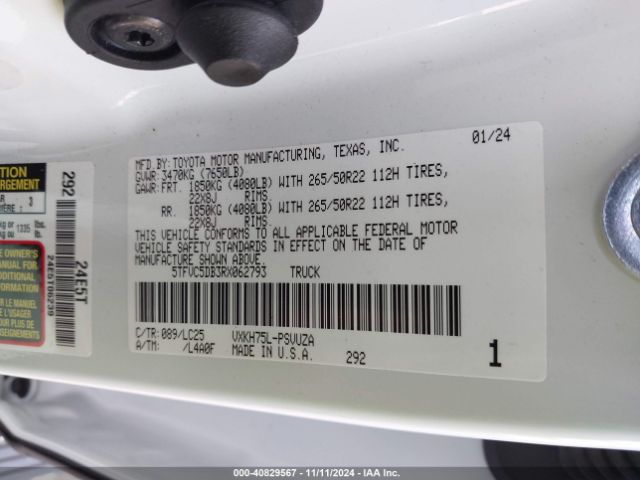 5TFVC5DB3RX062793 Toyota v35a-fts