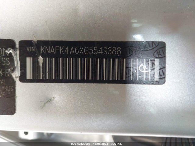 KIA FORTE LX 2016 KNAFK4A6XG5549388 Image 9