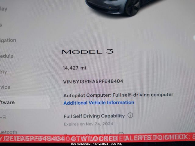 5YJ3E1EA5PF648404 Tesla Model 3 Rear-wheel Drive