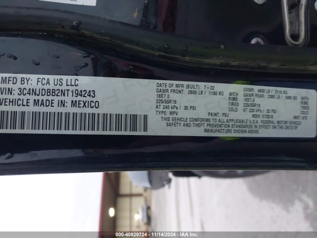 3C4NJDBB2NT194243 Jeep Compass Altitude 4x4