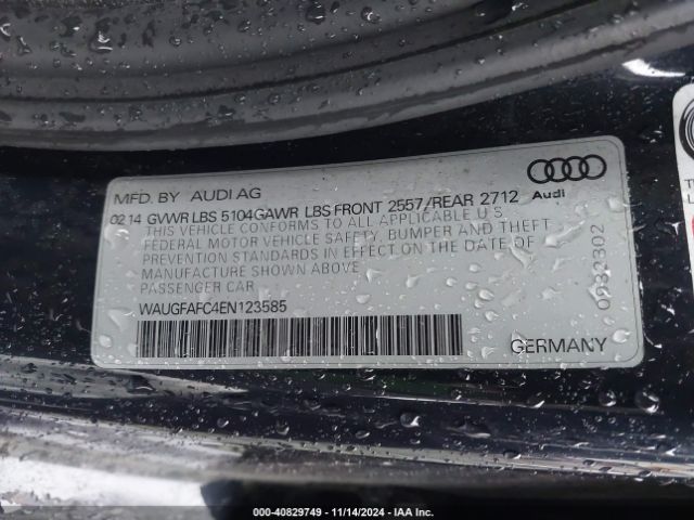WAUGFAFC4EN123585 Audi A6 2.0t Premium