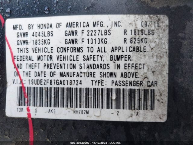 19UDE2F87GA018724 Acura Ilx Premium   A-spec Packages/technology Plus   A-spec Packages