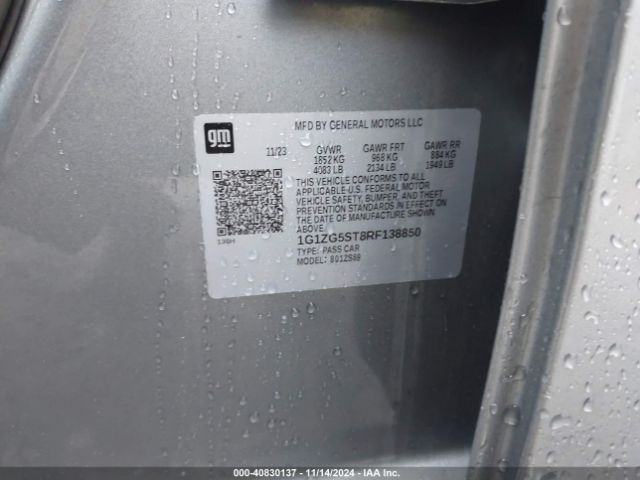 1G1ZG5ST8RF138850 Chevrolet Malibu Fwd Rs