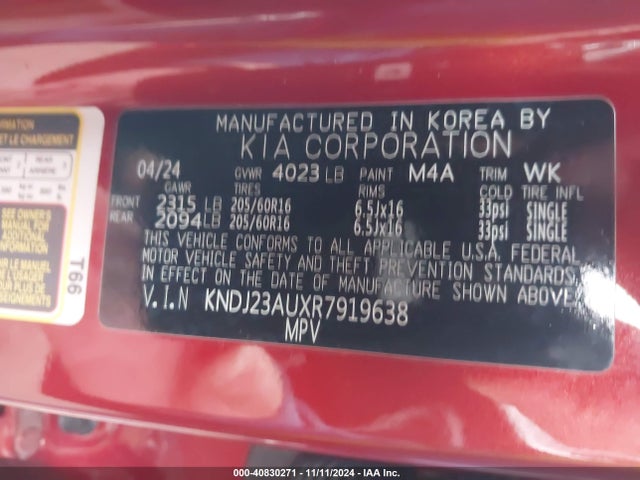 KIA SOUL LX 2024 KNDJ23AUXR7919638 Image 9