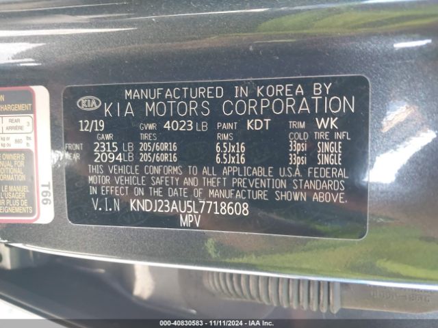 KNDJ23AU5L7718608 KIA SOUL S