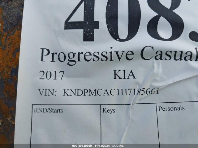 KNDPMCAC1H7185661 KIA Sportage Lx