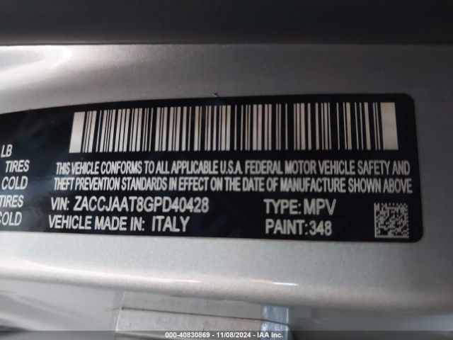 ZACCJAAT8GPD40428 Jeep Renegade Sport