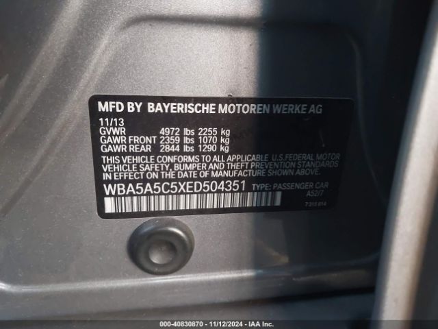 WBA5A5C5XED504351 BMW 528I