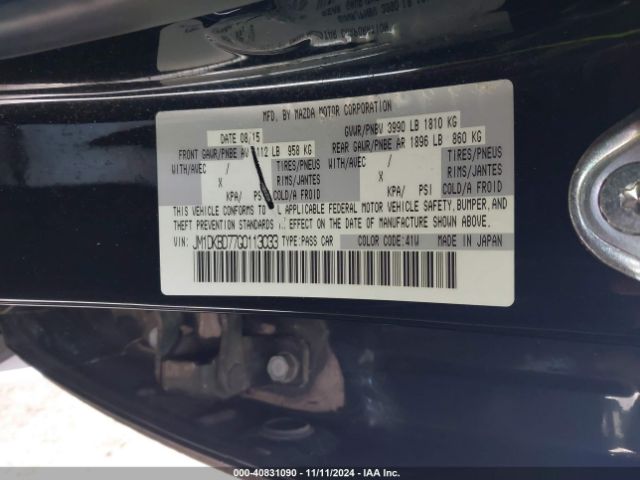 JM1DKBD77G0113033 Mazda Cx-3 Grand Touring