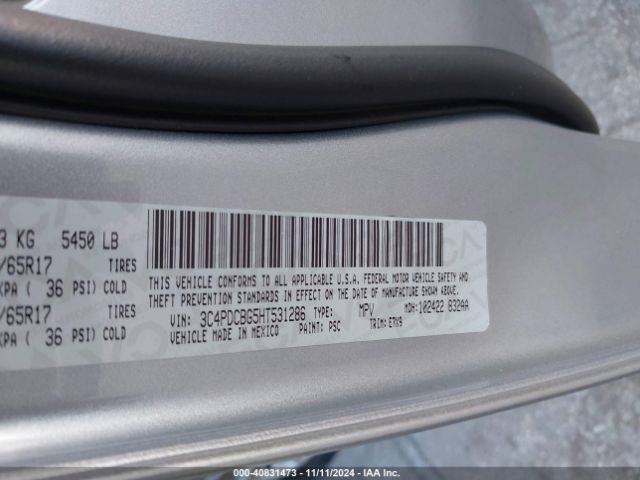3C4PDCBG5HT531286 Dodge Journey Sxt