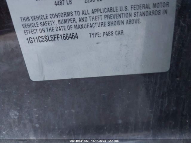 1G11C5SL5FF166464 Chevrolet MALIBU 1LT