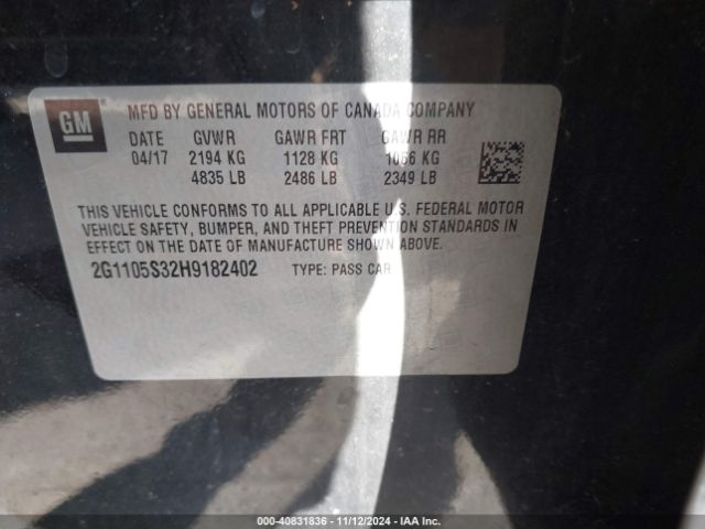 2G1105S32H9182402 Chevrolet IMPALA 1LT