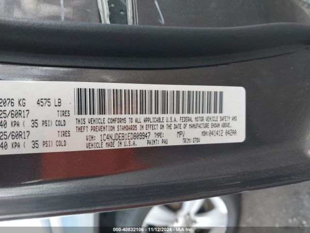 1C4NJDEB1ED809947 Jeep Compass Latitude