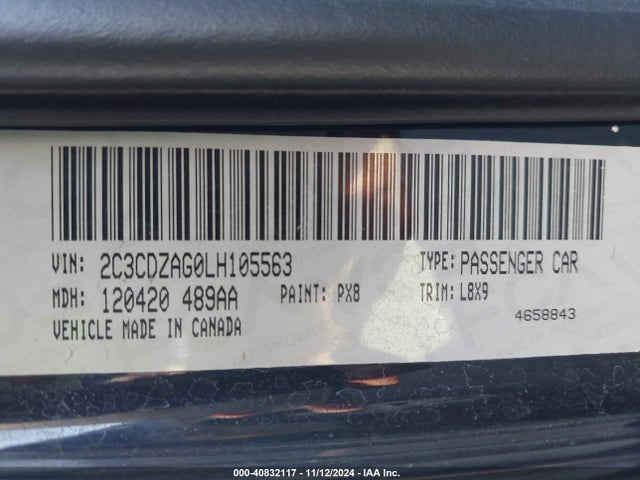 Dodge Challenger Sxt 2020 2C3CDZAG0LH105563 Image 9