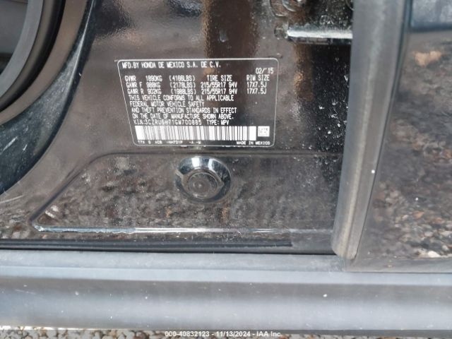 3CZRU6H71GM700885 Honda Hr-v Ex-l