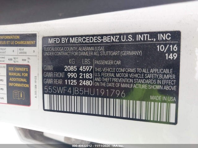 Mercedes-Benz C 300 Luxury/sport 2017 55SWF4JB5HU191796 Image 9