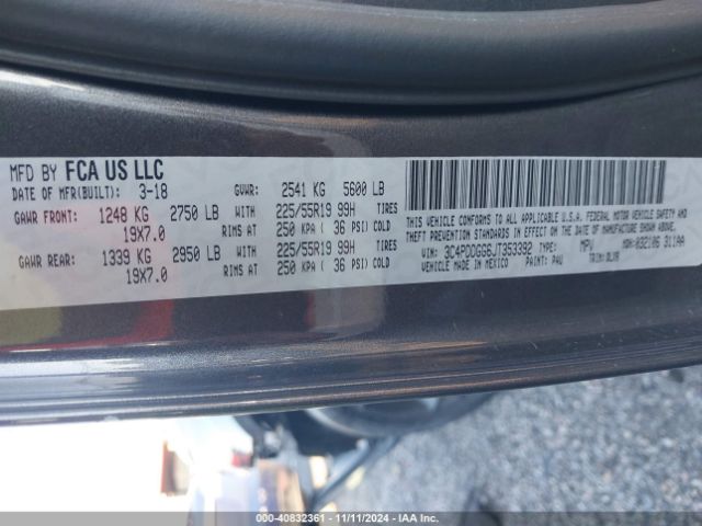 3C4PDDGG6JT353392 Dodge Journey Crossroad Awd