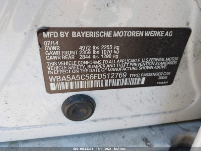WBA5A5C56FD512769 BMW 528I