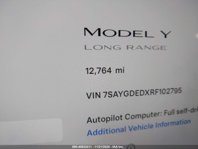 2024 TESLA MODEL Y 7SAYGDEDXRF102795 Photo 6