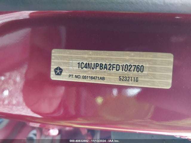 Jeep Patriot Sport 2015 1C4NJPBA2FD102760 Image 9