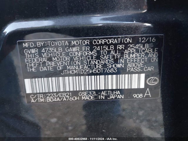 JTHCM1D25H5017683 Lexus IS 300