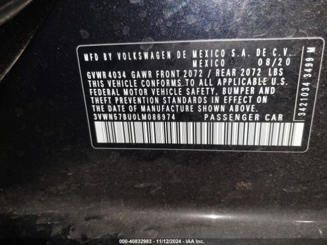 3VWN57BU0LM086974 Volkswagen Jetta