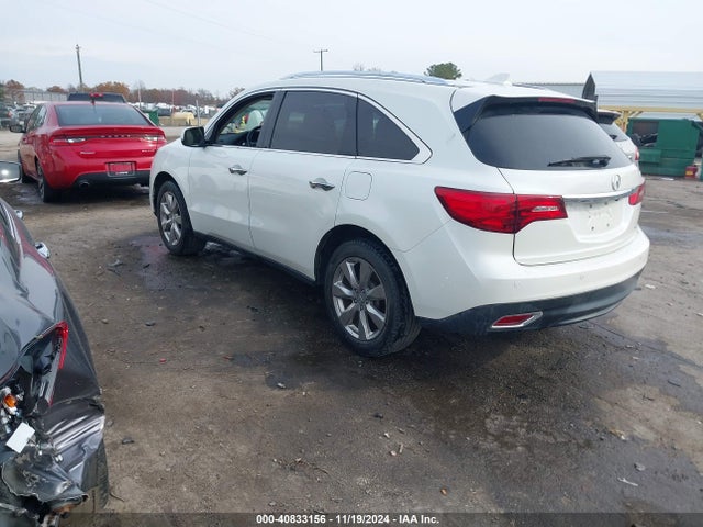 5FRYD4H8XFB013114 Acura Mdx Advance Pkg W/entertainment Pkg