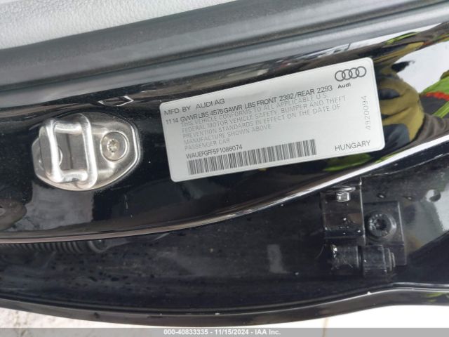 WAUEFGFF5F1086074 Audi A3 2.0t Premium