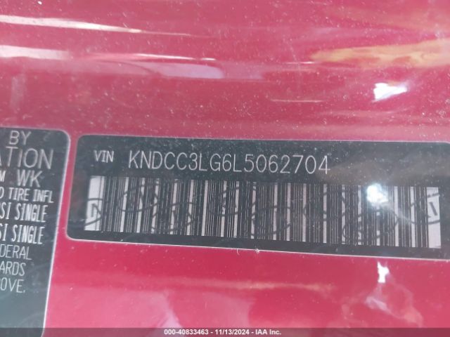 KNDCC3LG6L5062704 KIA Niro Ev Ex