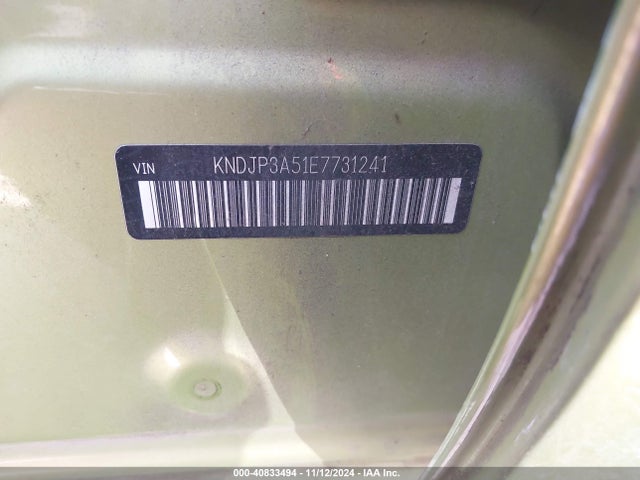 KIA SOUL + 2014 KNDJP3A51E7731241 Image 9