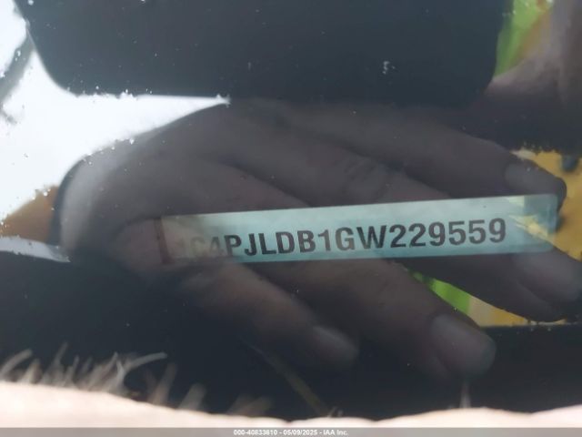 1C4PJLDB1GW229559 Jeep Cherokee Limited