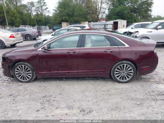 3LN6L5LU3JR614406 Lincoln Mkz Hybrid Select