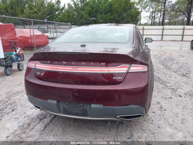 3LN6L5LU3JR614406 Lincoln Mkz Hybrid Select