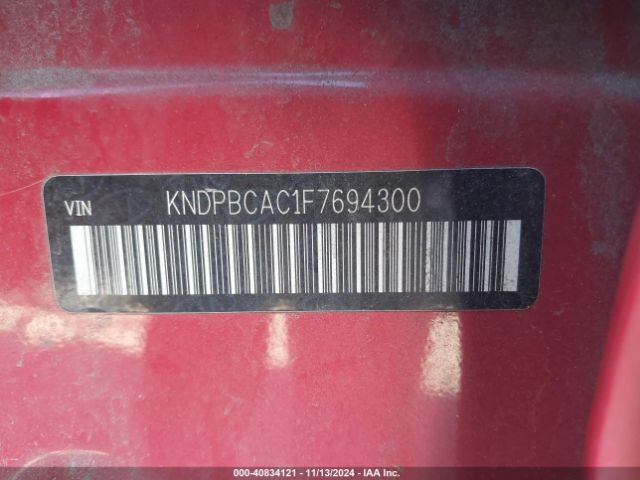 KNDPBCAC1F7694300 KIA Sportage Lx