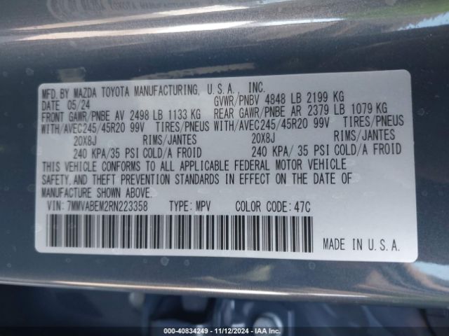 7MMVABEM2RN223358 Mazda Cx-50 2.5 S Premium Plus
