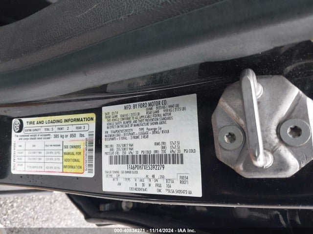 Ford FUSION SE 2014 1FA6P0H7XE5392279 Image 9