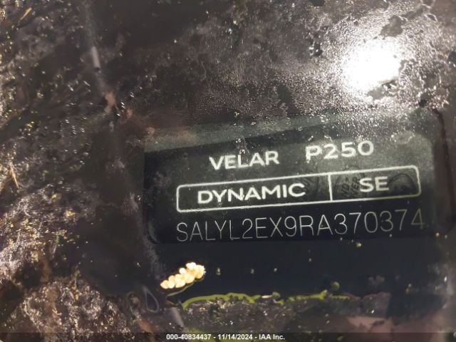 SALYL2EX9RA370374 Land Rover Range Rover Velar P250 Dynamic Se