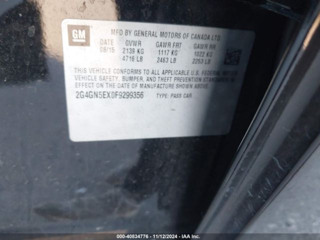 2G4GN5EX0F9299356 Buick Regal Turbo/e-assist Premium I