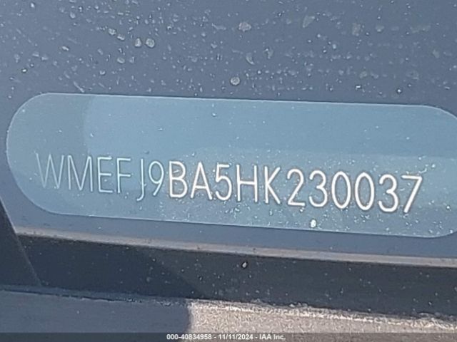 WMEFJ9BA5HK230037 Smart Fortwo Electric Drive Passion/prime/pure